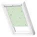 Produktbild VELUX Original Dachfenster Verdunkelungsrollo für SK06, Grüne Sterne, mit Weißer Führungsschiene