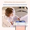 jeeber Babyphone Caméra Bébé, 4" IPS Écran, 1080P, 360 Degrés, Vision Nocturne, Communication bidirectionnelle, Température, VOX, 300m Longue Portée Babyphone Connecté Smartphone