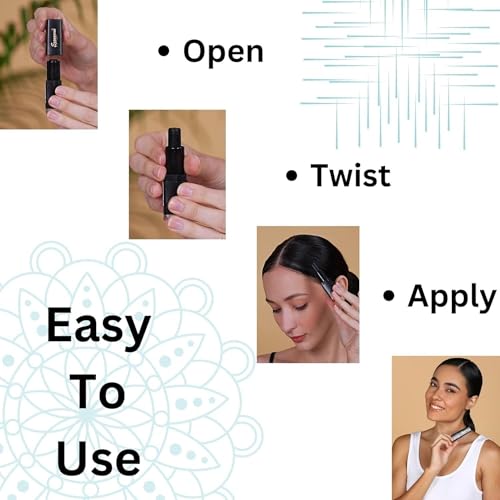 Image of Black Hair Dye Pencil for Men & Women - Grey Hair Coverage Touch Up Stick - Instant Hair Colour Stick - Safe & Gentle Formula - No Ammonia or Peroxide - Unisex & Travel-Friendly (Grey)