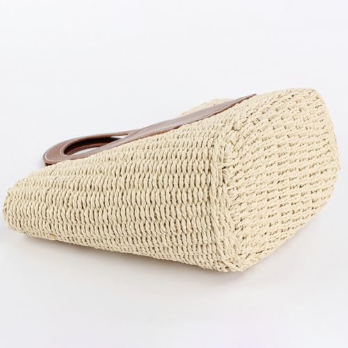 Bolso Casual de Paja Tejido en Rattan para Playa miniatura 5
