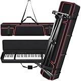 [Bag Only] Piano keyboard Case Compatible with Yamaha P71/P45P/143B 88 Key Weighted Slim Digital Pianos, Travel Carrying Holder for Electric Mechanical Keyboard Stand Performing Outdoors Home Practice