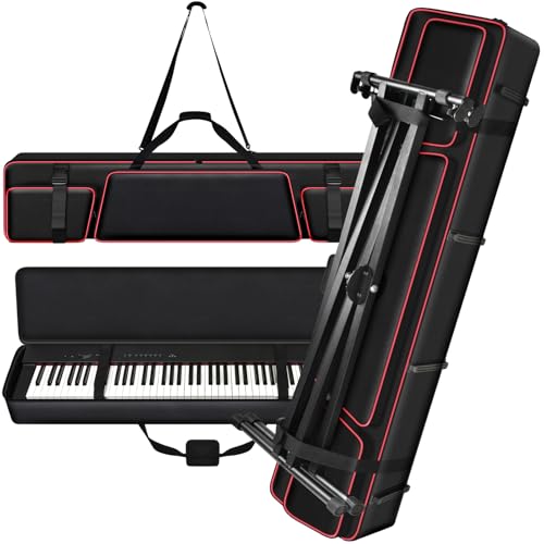 [Bag Only] Piano keyboard Case Compatible with Yamaha P71/P45P/143B 88 Key Weighted Slim Digital Pianos, Travel Carrying Holder for Electric Mechanical Keyboard Stand Performing Outdoors Home Practice