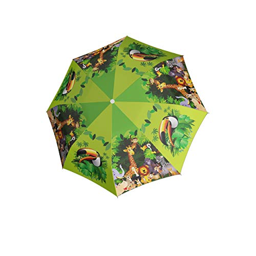 Preisvergleich Produktbild doppler Kinderschirm Dogs Jugend Automatik Mit süßem Motiv Kinderleicht Automatik Jungle