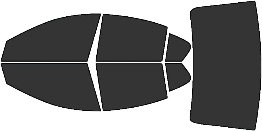 Rvinyl Window Tint Kit Compatible with Chevrolet Cruze 2011-2015 - Black 20% - Single Ply No Bubble Film - Do it Yourself Vehicle Complete Precut Kit