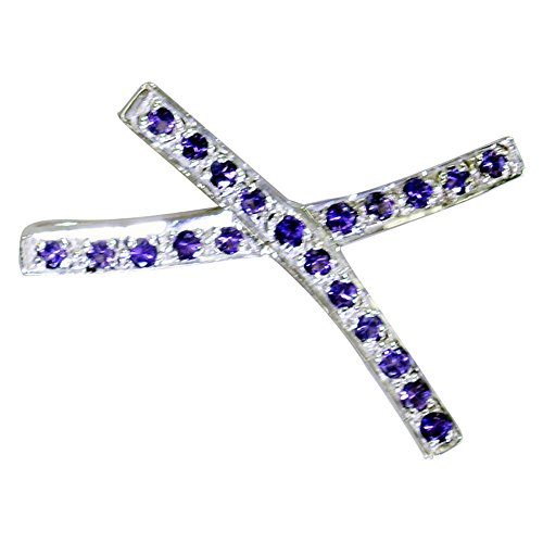 Collier Améthyste Naturel Argent - Pendentif Style Décontracté pour Femme et Fille