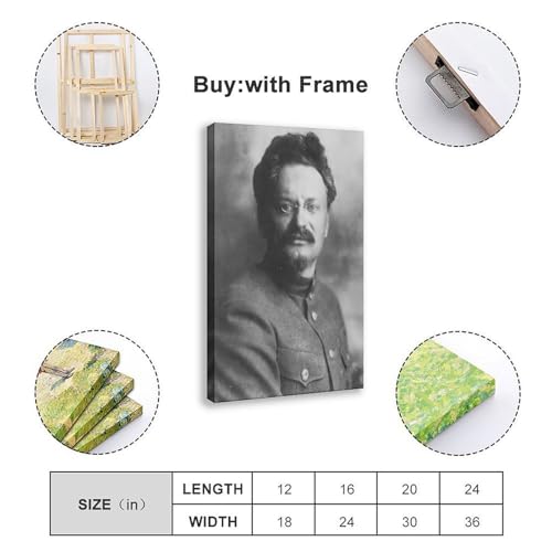 Décoration murale Leon Trotsky poster sur toile prêt à poser sans cadre