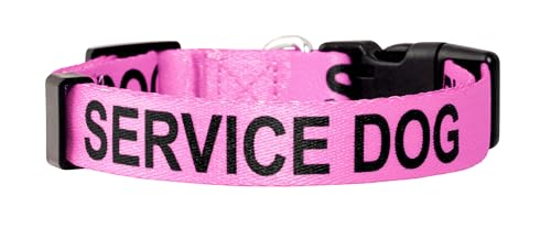 Service Dog Collars (Medium, Pink)