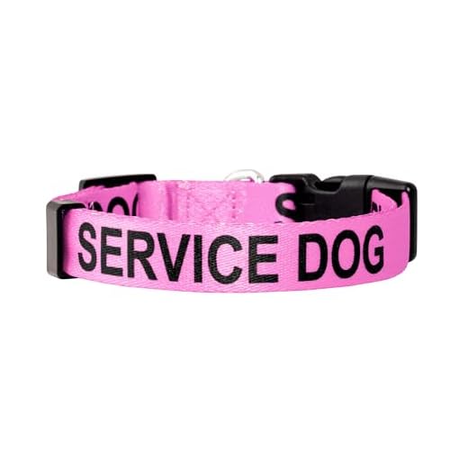 Native Pup Service Dog Collars (Large, Pink)
