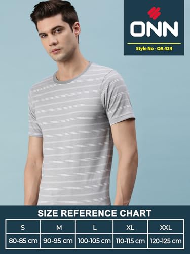 Image of ONN Men's Striped Relaxed Fit T-Shirt