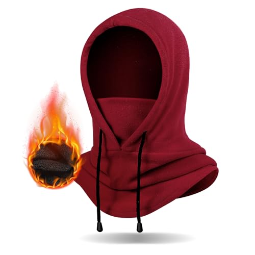 Image of Winter Balaclava Ski Mask: Warm Fleece Hood Hats Face Cover