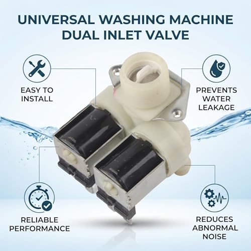 Électrovanne double pour machine à laver bloquée ou sans arrivée d'eau - 6
