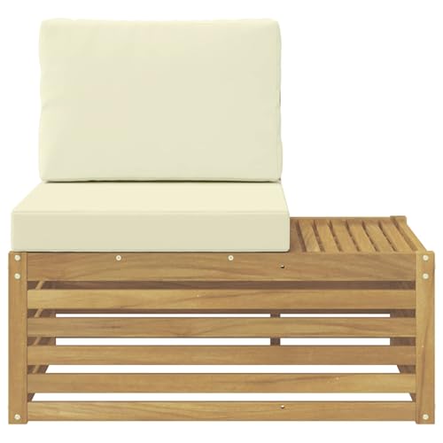 Unités de sofa sectionnel d'extérieur blanc en bois flexible moderne - 7