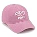 SoGoNati Auntie Est 2026 Hat Gift, Funny Embroidered Baseball Cap Vintage Cotton Dad Hat Adjustable Trucker Cap for Men Women Retro Style, Pink