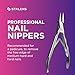 STALEKS PRO EXPERT Handmade 61 NE-61-16 High End Ingrown Nail Nippers 5.12 INCH 16 MM Made in Europe