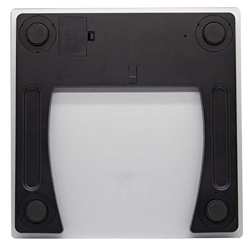 Taylor Digital 440Lb Bathroom Silver Striated Frosted/Glass Design #TOP3