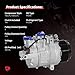 PHOBOOS A/C Compressor with Clutch Compatible with BMW 3-Series 335i X5 435i 535i 640i 740i GT xDrive Gran Coupe X6 M2 M235i Models, Fast Cooling, Low Noise, Easy Installation, Ref. CO-29221C, 198361