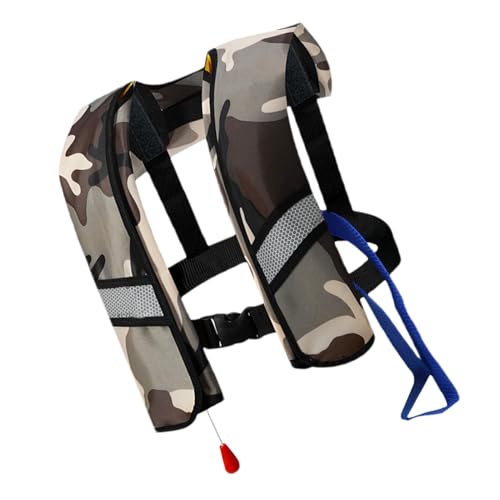 Chaleco salvavidas inflable para adultos, reflectores fluorescentes adjuntos, ayuda a la flotabilidad para pesca en alta mar, kayak