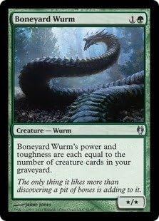 Magic The Gathering - Boneyard Wurm - Duel Decks: Izzet vs Golgari