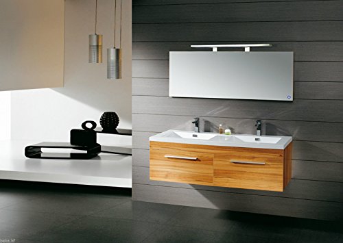 Luminaire LED de salle de bain chromé éclairage miroir