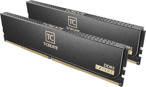 Image of TEAMGROUP T-Create Expert Overclocking 10L CL28 DDR5 32GB Kit (2 x 16GB) 6000MHz (PC5-48000) Intel XMP 3.0 & AMD Expo Compatible Desktop Memory Module Ram Black - CTCED532G6000HC28ADC01