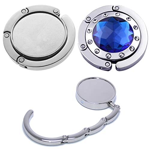 2 x Ganchos de Bolso para Mesa - Colgadores portátiles con Gancho - Soporte Mesa para Bolso Abrigo Paraguas