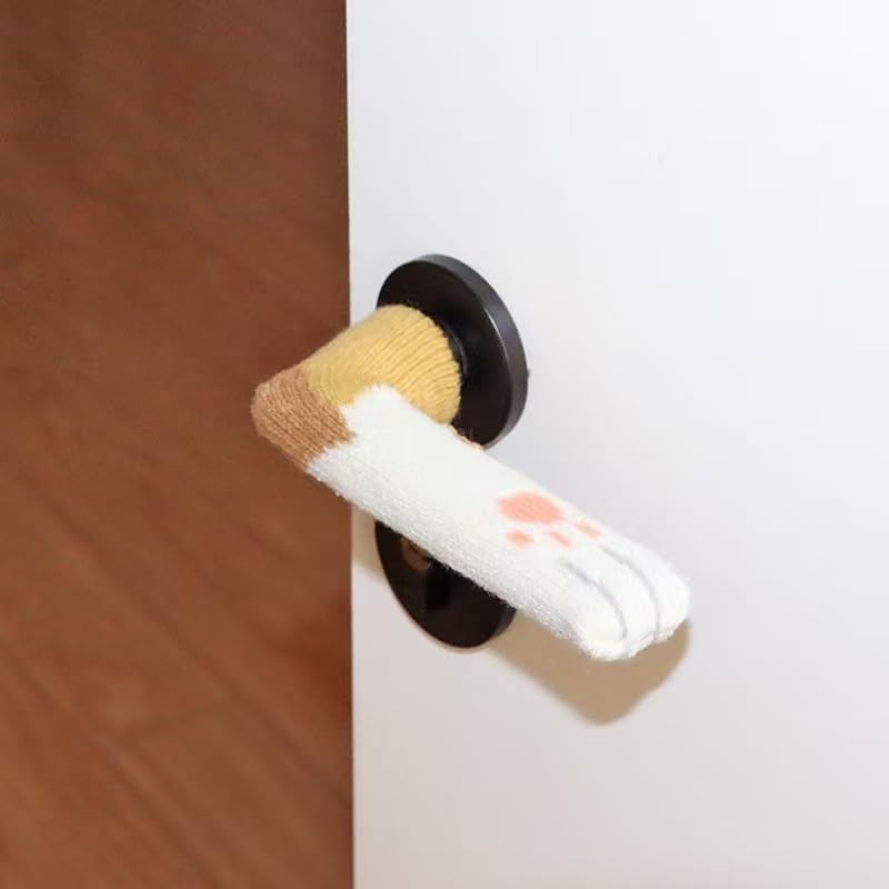Set of 5 Adorable Animal - Themed Door Handle Covers, Perfect for Home Decor and Protection