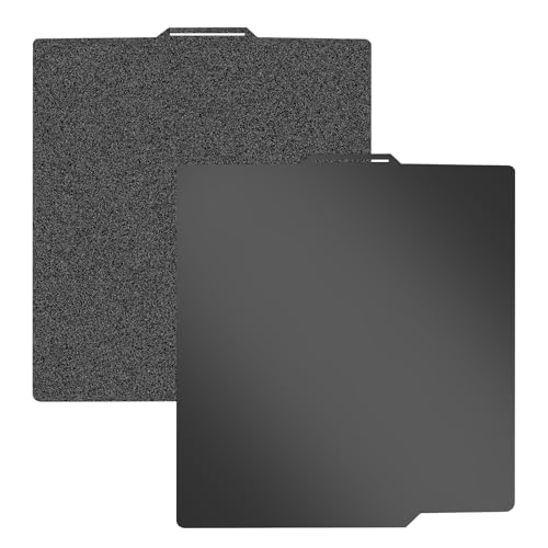 PEO + PET Doppelseitige Druckplatte Kompatibel mit Bambu Lab X2D/A1/X1/X1C/X1E/P1P/P1S/P2S, 257x257mm Flexibel Federstahl Smooth and Textured Druckbett Platte für 3D Drucker Platform