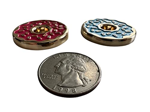 E9 Golf Sprinkle Donut Golf Ball Marker - Unique & Fun Golf Ball Markers - Golf Accessories For Men And Women - Ball Marker For The Golf Putting Green -Colorful Metal Golf Ball Marker - Blueberry #TOP6