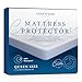 Queen Size Luxury Bamboo Hypoallergenic Waterproof Mattress Protector - Breathable Noiseless Fitted Bed Cover Stays Cool - Protection Against Stains, Fluids, Dust Mites, Allergens, Bacteria