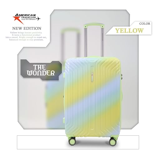 Image of The Wonder Luggage Trolley Bag | Polycarbonate Expandable Travel Suitcase | Polycarbonate Expandable Suitcase, Lightweight Durable Hard Shell, TSA Type Lock, 360 Disc Spinner Wheels