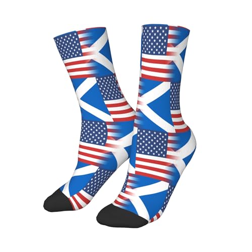 SEAEAGLE scotland american flag A Pair Junior Athletic Short Tube Socks Children Calf Tube Socks Short Stockings