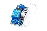 LIVISN DC 5V 1-Channel Self-Latching Relay Module One Button Start Stop Bistable AC 250 DC 30V 10A Load for SCM Control, Household Appliances Control, Industrial Equipment Control