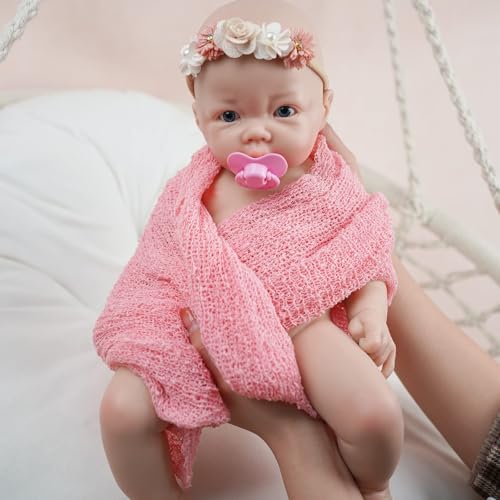 Muñeca Reborn de Silicona Realista 43 cm miniatura 7