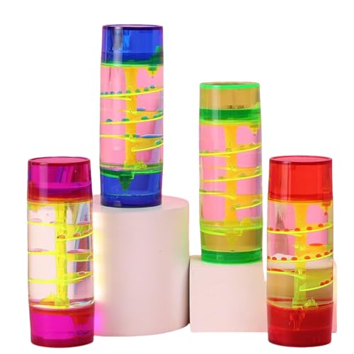 BFGQFANオイルタイマー スパイラル型 ストレス解消グッズ オイル時計 砂時計 液体オイル オイル砂時計 洒落 水時計 置物 砂時計タイマー インテリア飾り 創造性 装飾品 誕生日プレゼント グリーン