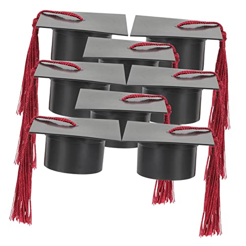 ULTECHNOVO Caja De 10 Piezas caja de sombrero de médico fiesta decoración cajas de favor graduación a granel accesorio de conveniente caja de dulces páginas Black