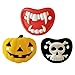 Toyvian 3 pz Halloween Divertenti ciucci Zucca Teschio Vampiro Silicone capezzoli Denti Scherzo bavaglio Giocattolo Complicato Spoof Prop per Costume in Maschera Cosplay