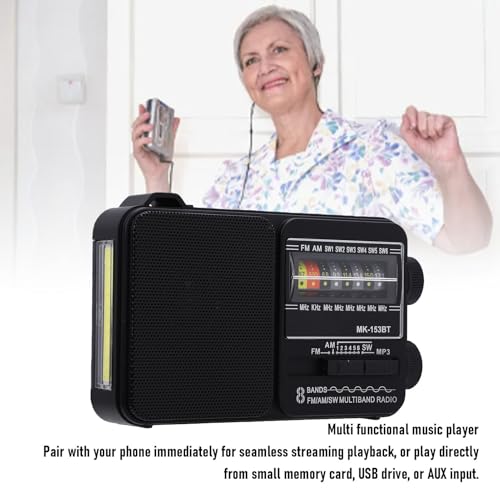 Radio portátil Fosa AM FM SW con Bluetooth y carga USB miniatura 3