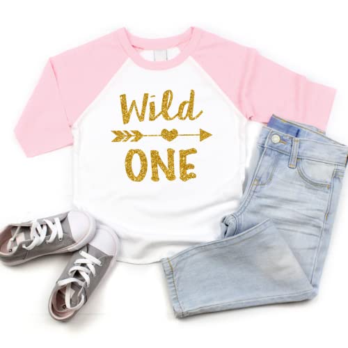Bump and Beyond Designs Wild One Year Old Birthday Shirt Girl First Birthday Outfit2