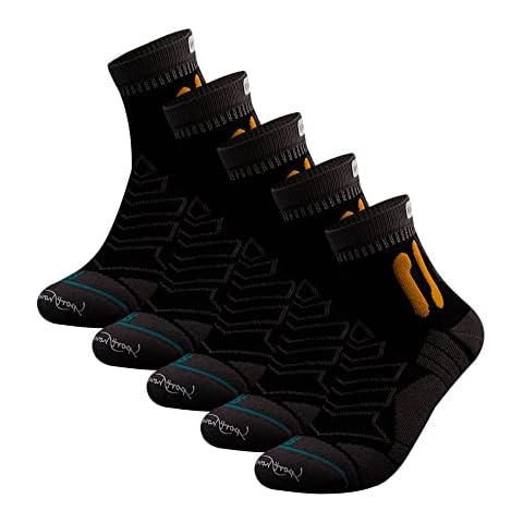 Jzy Qzn Copper Antibacterial Athletic Socks for Men and Women-Moisture Wicking, Nonslip Ankle Socks Cover