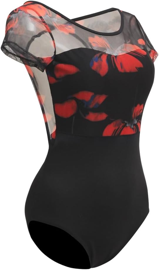 ROYAL SMEELA Short Sleeve Leotards One Piece Ballet Leotards for Women Backless Ballet Dance Leotard Jumpsuit - Image 2