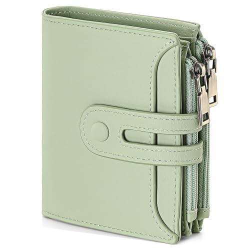 Portafoglio Donna con Blocco RFID Portacarte Piccolo per Carte Business con Tanti Scomparti Portamonete Piccoli Porta Credito Regali Borsellino