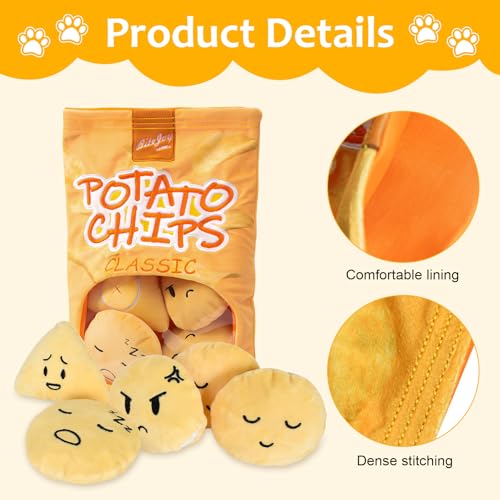 Dokeno Schnüffel Puzzle Spielzeug für Hunde,Hundebereicherung,mentale Stimulation mit -Sound für natürliche Nahrungssuche,intelligenzspielzeug für Hunde -Chips- und Kartoffelspielzeug
