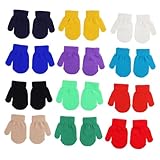 [ibasenice] 12組 用保温ニットグローブ双 軽量アクリル素材 伸縮性 冬のお出かけに 男女兼用