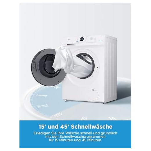 Midea MF10EW70B Waschmaschine mit Dampffunktion
