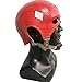 ZZCoser Red Guardian Helmet Superhero Latex Mask Cosplay Costume Accessories Masquerade Props, One Size