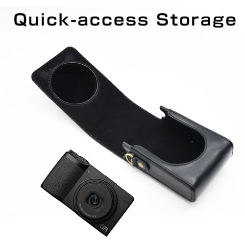 Funda para Cámara BEADY para Ricoh GR Serie, Cuero PU Negro miniatura 2
