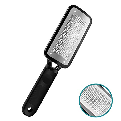 Foot File Colossal Foot Rasp and Callus Remover, Professional Foot Care Pedicure Metal Surface Tool to Remove Hard Skin, Can be Used on Both Wet and Dry Feet, Surgical Grade Stainless Steel File