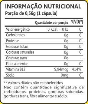 Vitamina B-12 100% IDR - 60 cáps., Maxinutri