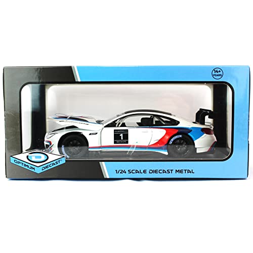 Image of Motor city classics 1:24 2018 BMW M6 GT3 - White - Optimum Diecast