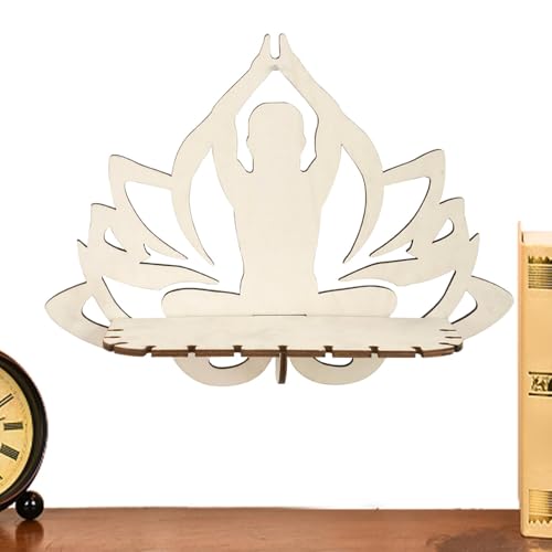 Estantes flotantes para pared,Estante flotante para pared | Percha de madera para joyería montada en la pared,Colgador decorativo de joyería, candelabro montado en la pared, estante flotante bohemio,